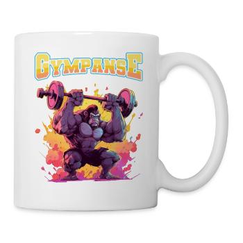 Gympanse Bodybuilding Weight Training Fitness Memes - Mug - white - Right
