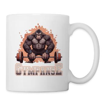 Gympanse Bodybuilding Weight Training Fitness Memes - Mug - white - Right