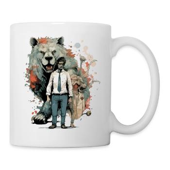 Die Seele des Tieres - Tasse - Weiß - Rechts