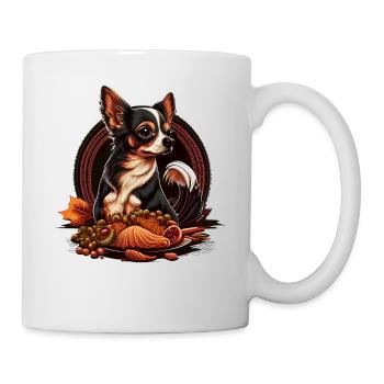 Chihuahua | Jour de l'Action de grâce Fermier - Mug blanc - blanc - Droite