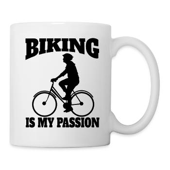 Radfahren Fahrrad Radeln Fahrradfahrer Radfahrer - Tasse - Weiß - Rechts