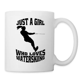 Wasserski Sportler Geschenk Wasserskifahrer Surfer - Tasse - Weiß - Rechts