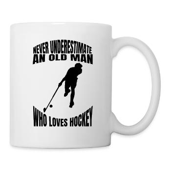Hockey Feldhockey Hockeyspieler Geschenk Unihockey - Tasse - Weiß - Rechts