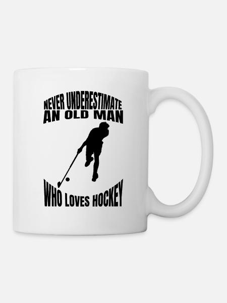 Hockey Feldhockey Hockeyspieler Geschenk Unihockey - Tasse - Weiß