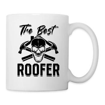 The Best Roofer - Roofing Contractor Roof Worker R - Tasse - Weiß - Rechts
