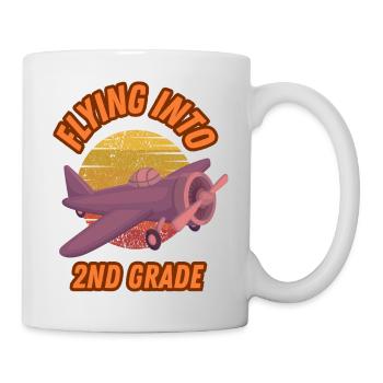 Flying Into 2nd Grade Back to School For 2nd Grade - Mug - white - Right