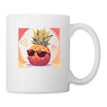 Pineapple Pineapple Sunglasses Fruit Fruit - Mug - white - Right