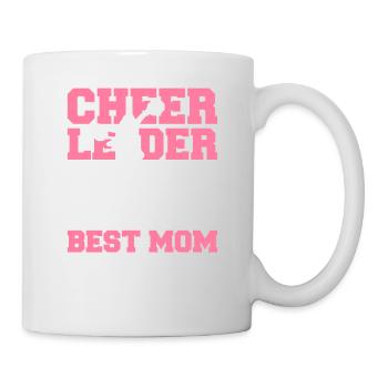Cheerleader By Day World's Best Mom By Night - Tasse - Weiß - Rechts