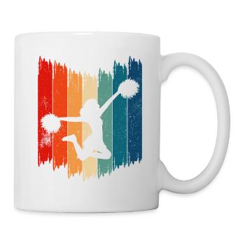Cheerleader rétro Cheerleading vintage - Mug blanc - blanc - Droite