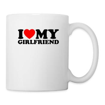 I Love My Girlfriend - Ich Liebe Meine Freundin - Mug - white - Right