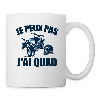 Je Peux Pas J'ai Quad Cadeau Conducteur De Quad - Mug blanc - blanc - Droite
