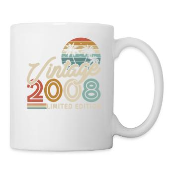 Millésime 2008 Cadeau 15/16 ans - Mug blanc - blanc - Droite