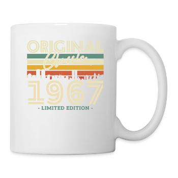 Millésime 1967 Cadeau 56/57 Anniversaire - Mug blanc - blanc - Droite