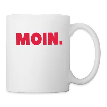 Moin-Moin-Spruch: Sabbel dich in den Tag hinein - Tasse - Weiß - Rechts