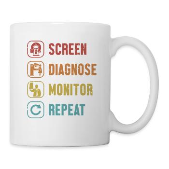 Eat Sleep Monitor Repeat Radiographer Radiologist - Mug - white - Right