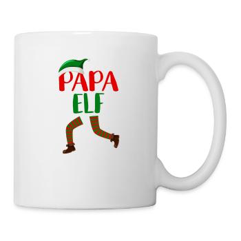 Le groupe familial de jumelage papa-elfe-père - Mug blanc - blanc - Droite
