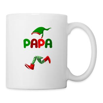 Le groupe familial de jumelage papa-elfe-père - Mug blanc - blanc - Droite