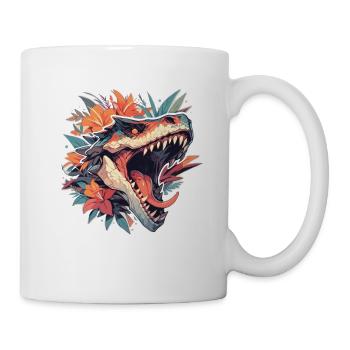 Dinosaurier Trex Dinos Dinosaurus Dino Baby - Tasse - Weiß - Rechts