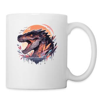 Dinosaurier Trex Dinos Dinosaurus Dino Baby - Tasse - Weiß - Rechts