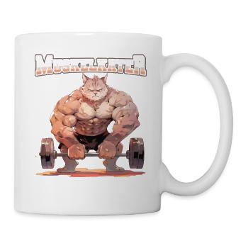 Muskelkater Bodybuilding Kraftsport Fitness Meme - Tasse - Weiß - Rechts