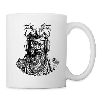 Futuristic Samurai: Sci-Fi & Music Fusion - Mug - white - Right