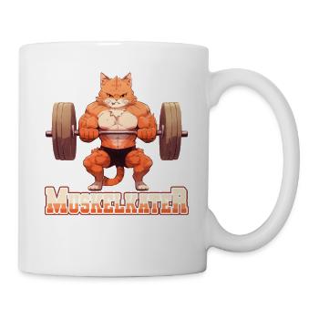 Muskelkater Bodybuilding Kraftsport Fitness Meme - Tasse - Weiß - Rechts