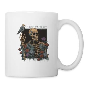 Gruseliger Sensenmann - Tasse - Weiß - Rechts