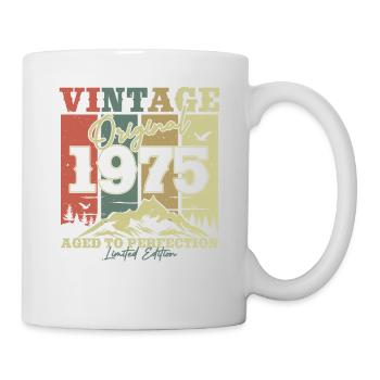 À l’origine 1975 Vintage Birthday Retro - Mug blanc - blanc - Droite