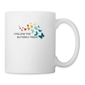 I Follow The Butterfly Trend - Tasse - Weiß - Rechts