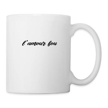 L'Amour Fou, französisch verrückte Liebe - Tasse - Weiß - Rechts