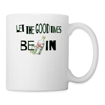 Let The Good Times Begin Gin Shirt - Tasse - Weiß - Rechts