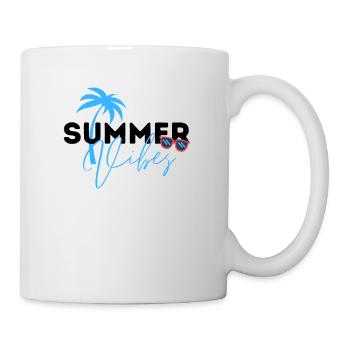 Summer Vibes Shirt Women's Shirt, Trendy Statement - Mug - white - Right