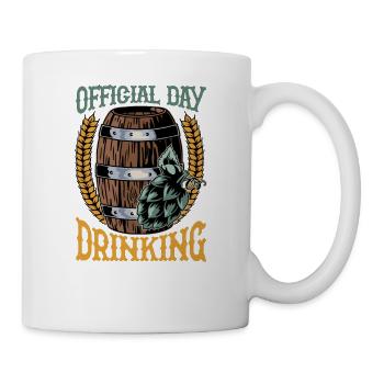 Équipe officielle de la journée de consommation d’alcool - Mug blanc - blanc - Droite