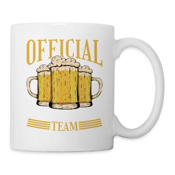 Équipe officielle de consommation d’alcool 2 - Mug blanc - blanc - Droite