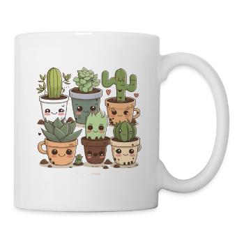 Cactus Florist Funny Succulent Lover Potted Plant - Mug - white - Right