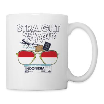 Straight Trippin' Indonesia Vacation Tour Travel - Mug - white - Right