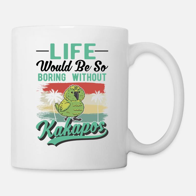 Kakapo Vogel Nachtpapagei - Tasse - Weiß