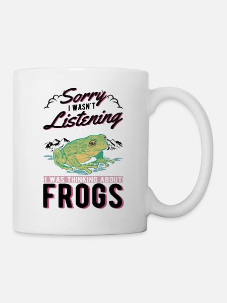 Frosch Geschenk Laubfrosch - Tasse - Weiß