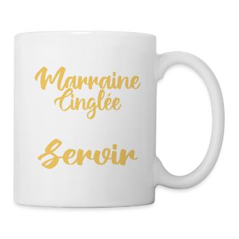 J'ai Une Marraine Cinglée Et Je Peux M'en Servir - Mug blanc - blanc - Droite