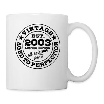 Vintage 2003 Limited Edition Aged to Perfection - Tasse - Weiß - Rechts