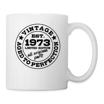 Vintage 1973 Limited Edition Aged to Perfection - Tasse - Weiß - Rechts