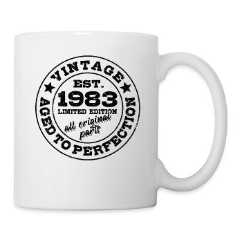 Vintage 1983 Limited Edition Aged to Perfection - Tasse - Weiß - Rechts