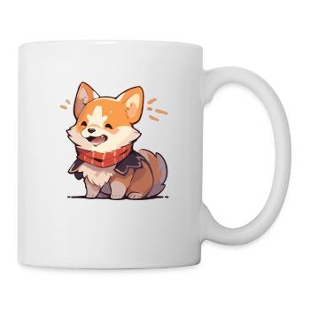 Corgi - Tasse - Weiß - Rechts