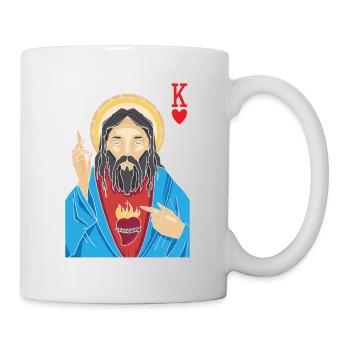 Jésus-Christ est Roi De Cœur Religieux Chrétien - Mug blanc - blanc - Droite
