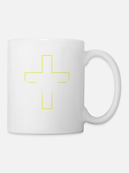 Écriture chrétienne religieuse Jésus-Christ est - Mug blanc - blanc
