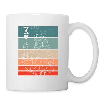 Jésus-Christ est Roi De Cœur Religieux Chrétien - Mug blanc - blanc - Droite