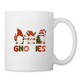 Hanging With My Gnomies Lustige Weihnachten Gnom - Tasse - Weiß - Rechts