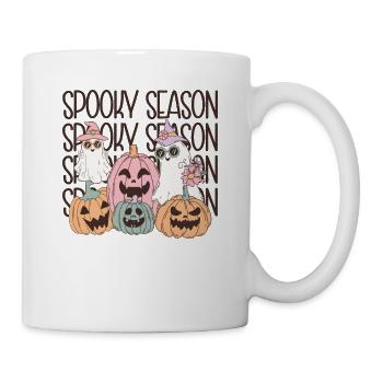 Hippy Halloween Vintage Design Spooky Season Flair - Mug - white - Right