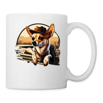 Chihuahua | Trucker LKW-Fahrer Vater Männer Auto - Tasse - Weiß - Rechts