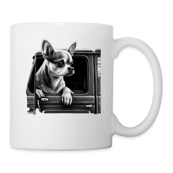 Chihuahua | Trucker LKW-Fahrer Vater Männer Auto - Tasse - Weiß - Rechts